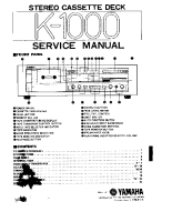 Yamaha K-1000 - Service Manual 